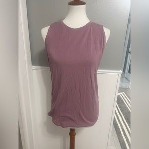 Athleta Muscle Tank in a Dusty Rose Color size S